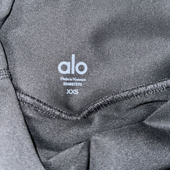 alo yoga XXS Black Pleated Grand Slam Tennis Skirt Built in Skort - Picture 10 of 13